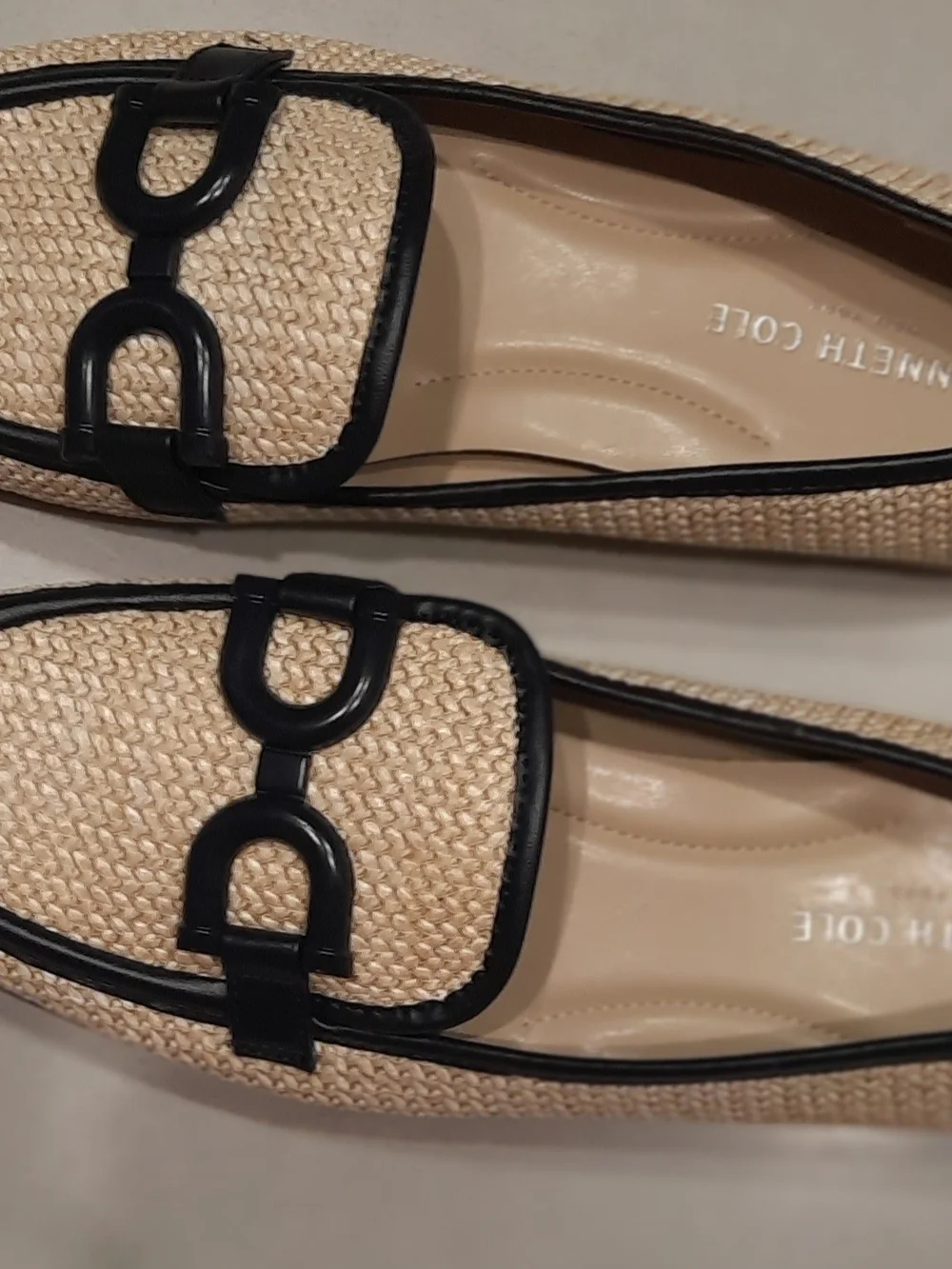 Kenneth Cole woven raffia